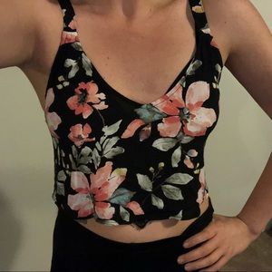 Crop top with cross body back
